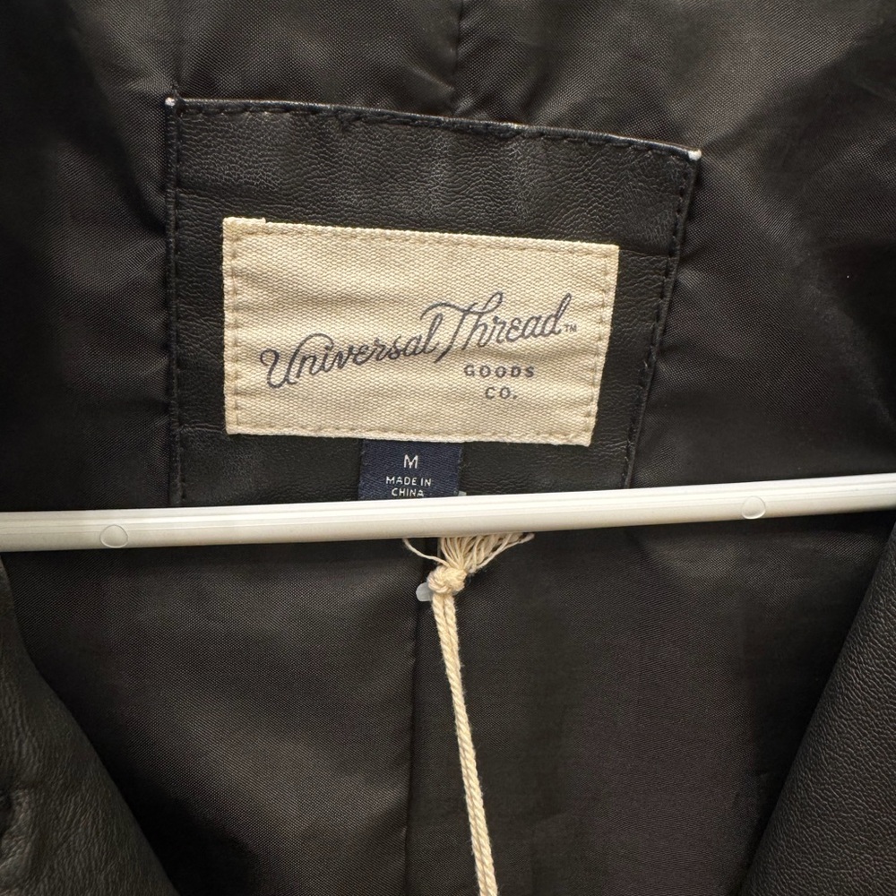 Universal Thread Classic Black Leather Jacket - image 3
